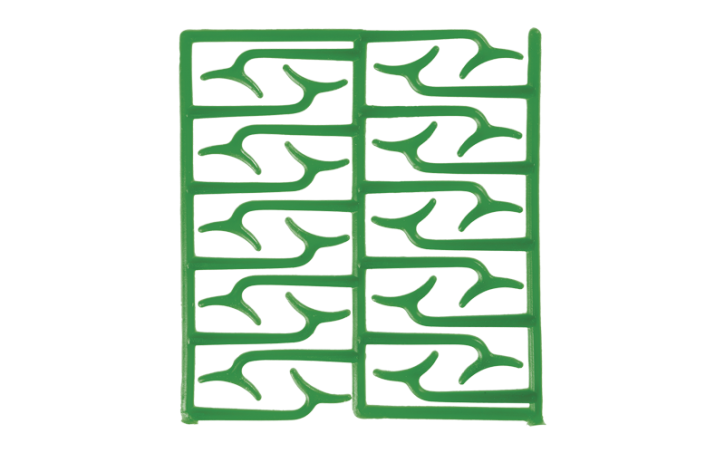Восковые кламмерные шаблоны / профили кламмеры большие Bonyhard упаковка содержит: 10 пластин = 200 штук цвет: зеленый