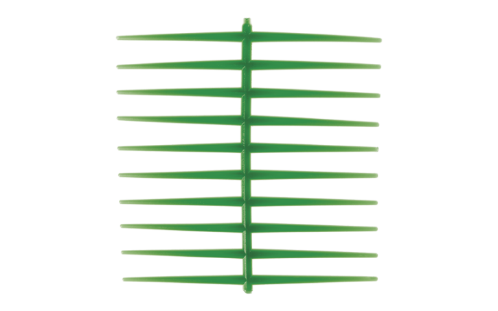 Восковые кламмерные шаблоны / профили кламмеры кольцевые прямые упаковка содержит: 10 пластин = 200 штук цвет: зеленый