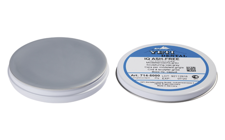IQ Моделировочный воск жестяные банки серый 45 г (ash-free)